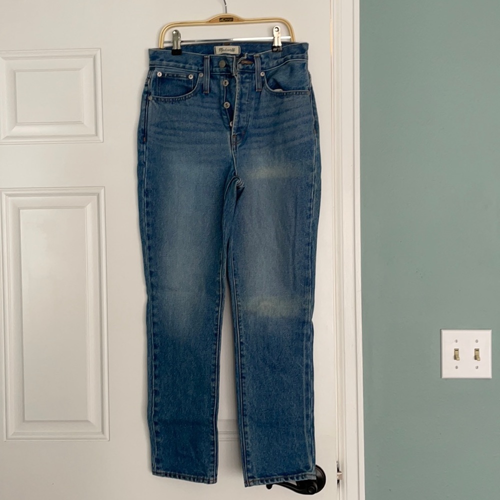 Madewell perfect vintage jeans, high waisted boyfriend jeans